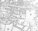 Heavitree House 1889 OS map