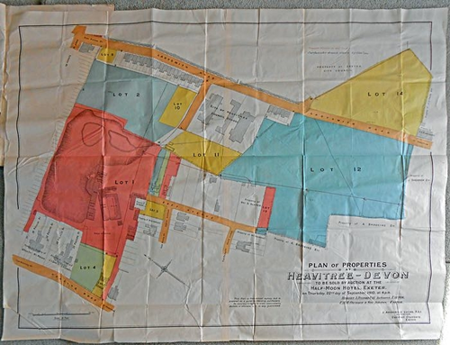 The auction map of Sampson's property, 22nd Sep 1910