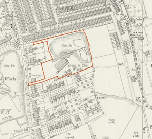 Map of Sampson's Brickworks, 1889
