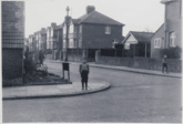 Fred standing at the corner of Chard Road and Whipton Lane